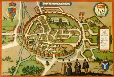 Plano de Canterbury en el siglo XVI