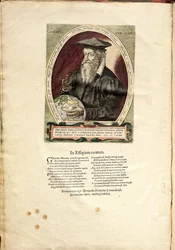 Retrato de Gerardus Mercator 1512-1594 a los 62 años