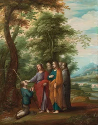 Escenas de la vida de Cristo y sus enseñanzas (óleo sobre tabla)