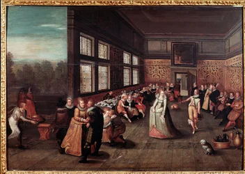 Bailarines en la corte flamenca