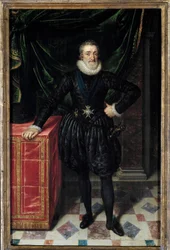 Retrato de cuerpo entero de Enrique IV (1553-1610)