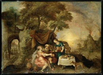 Lot y sus hijas (pintura sobre lienzo)