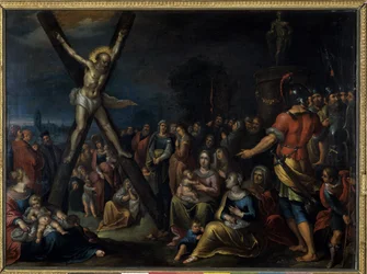 San Andrés en la cruz
