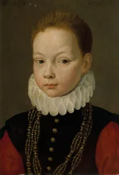 Retrato de un niño de nueve años