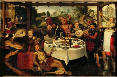 El hijo pródigo, celebración del regreso (óleo sobre madera de roble)