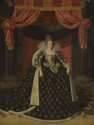 Retrato de María de Médicis (1575-1642), reina de Francia, con traje de Estado