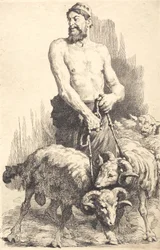 El pastor con los carneros