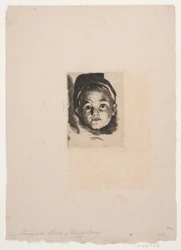 Placa de prueba: Cabeza de un niño pequeño
