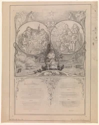 Boceto para ilustración de "Ude og hjemme"