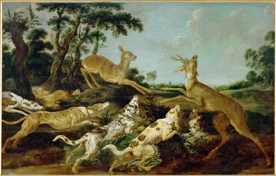 Escena de caza