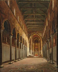 Interior de la Catedral de Monreale Santa Maria Nuova