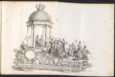 Quinta carroza en la procesión de San Rombout, 1825