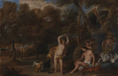 Venus lamentando la muerte de Adonis