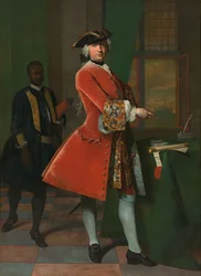 Retrato de Jan Pranger y un siervo esclavizado