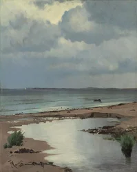 Desde la playa de Hornbæk