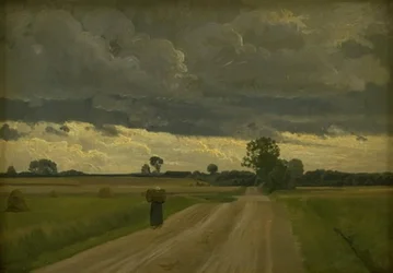 Paisaje en tiempo gris
