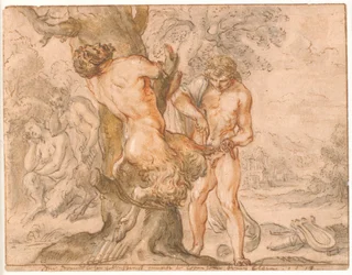 Apolo desollando a Marsias