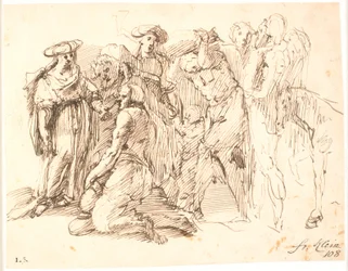 Composición figurativa al estilo de Rafael