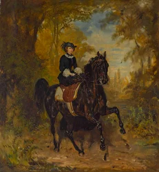Emperatriz Isabel de Austria a caballo