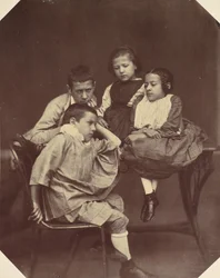 Alfons, Eugen, Marie y Hermine Antoine, 1850s-60s