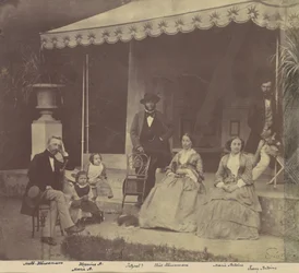 [Retrato de grupo de las familias Antoine y Höusermann]