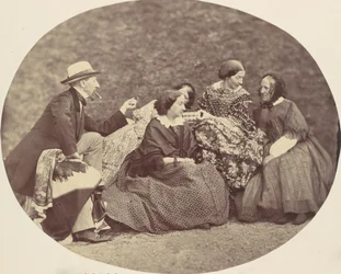 [Mathias Höusermann, Marie Antoine, Elise Höusermann, y Pepe Wöss], 1850s-60s