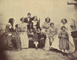 [Diez miembros de la familia Antoine], 1850s-60s