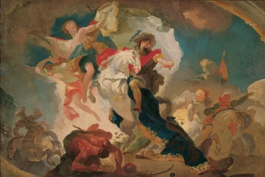 Victoria de Santiago de Compostela sobre los Sarracenos en la Batalla de Clavigo