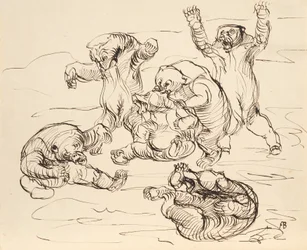 Osos peleando