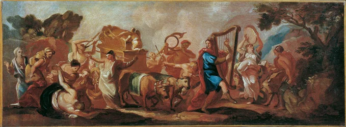 El traslado del Arca de la Alianza por el canto y danza de David