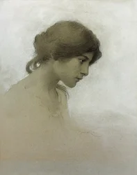Cabeza de una niña