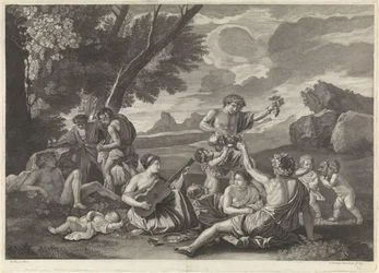 paisaje con bacantes