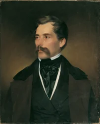 Retrato de un caballero canoso con bigote