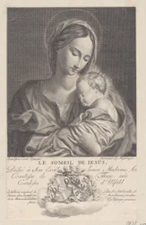 Virgen y Niño, con el niño Jesús durmiendo en sus brazos Le Someil de Jesus, 1743-1807