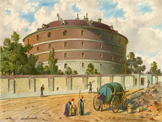 El antiguo manicomio de Viena (Narrenturm), llamado "Kaiser Joseph Gugelhupf".