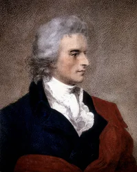 Retrato de Friedrich von Schiller (1759 - 1805) de una pintura de F. G. von Kugelgen