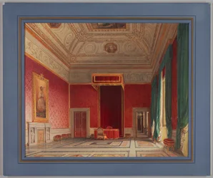 Dibujo, Sala del Thorvaldsen, Roma, 1845