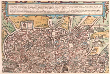 Antigua Roma, parte A, Italia (grabado)