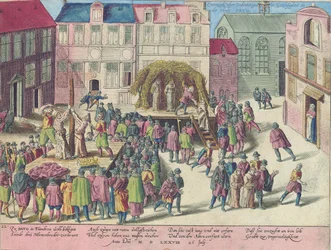 Ejecución en Brujas mediante la quema de tres frailes por sodomía, 28 de junio de 1578