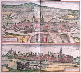 Halberstadt y Quedlinburg, Alemania (grabado)