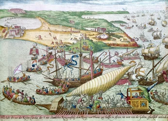El asedio de Túnez o La Goleta por Carlos V en 1535