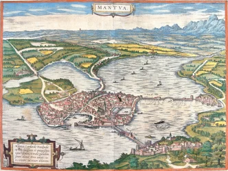 Vista de Mantua (Mantua), Italia