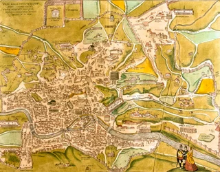 Vista de Roma (Romae), Italia