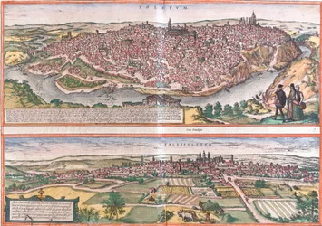 Vistas de Toledo y Valladolid, España