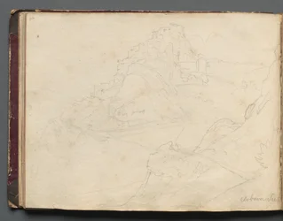 Álbum con vistas de Roma y alrededores, estudios de paisajes, página 20b: Cervera