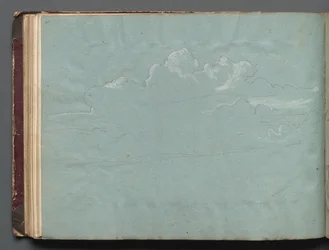 Álbum con Vistas de Roma y Alrededores, Estudios de Paisajes, página 36b: Estudio de Nubes