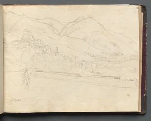 Álbum con vistas de Roma y alrededores, estudios de paisajes, página 42a: Paisaje romano