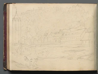 Álbum con vistas de Roma y alrededores, estudios de paisajes, página 48b: Paisaje romano