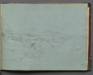 Álbum con vistas de Roma y alrededores, estudios de paisajes, página 52a: Paisaje romano