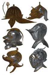 Cascos de la Armería Real, Madrid, 1870